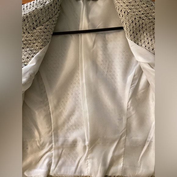 NWOT a.n.a. Moto tweed style jacket with zippers size small. - Picture 6 of 7